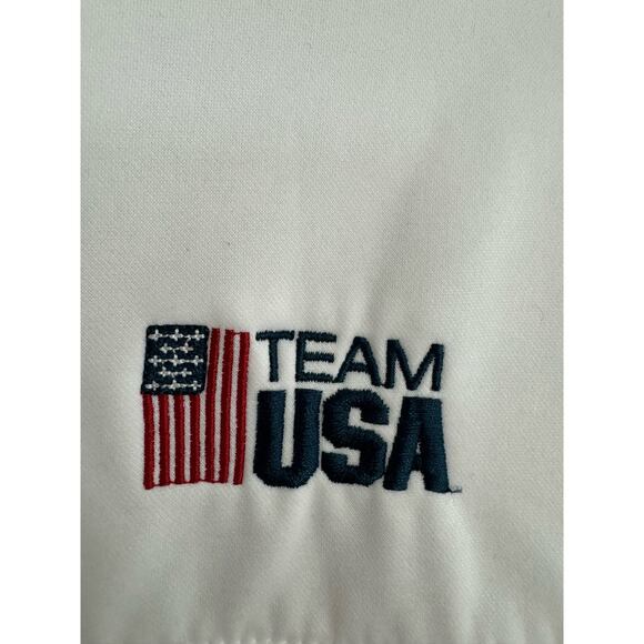Men’s Team USA Olympic Committee Track Jacket White Size Medium - Picture 6 of 6
